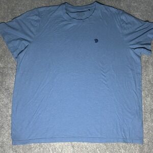 Fjallraven Men's Xxl Hemp Blend T Shirt Light Blue Embroidered Logo
